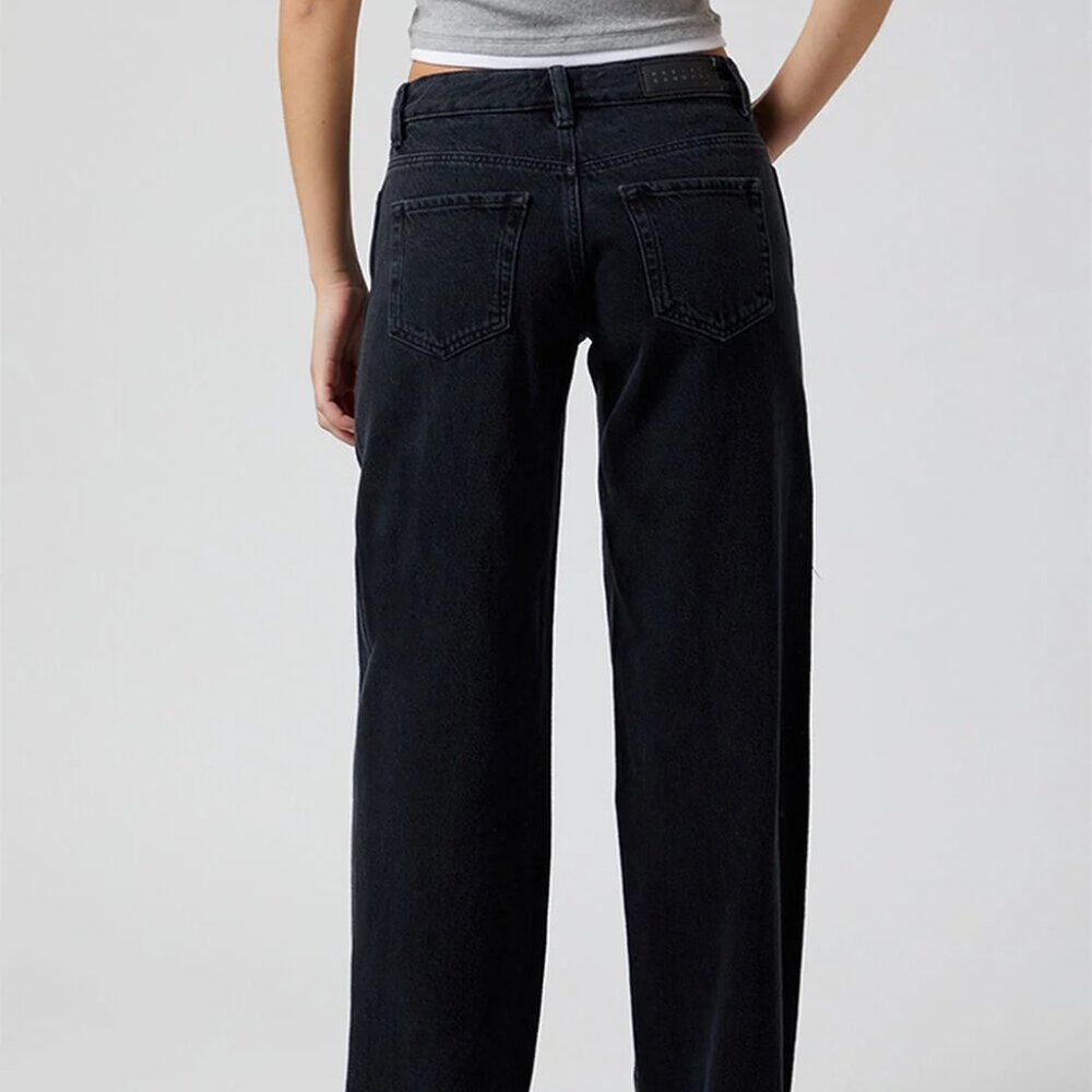 PacSun Black Mid Rise Baggy Jeans Size 30 - Picture 2 of 8